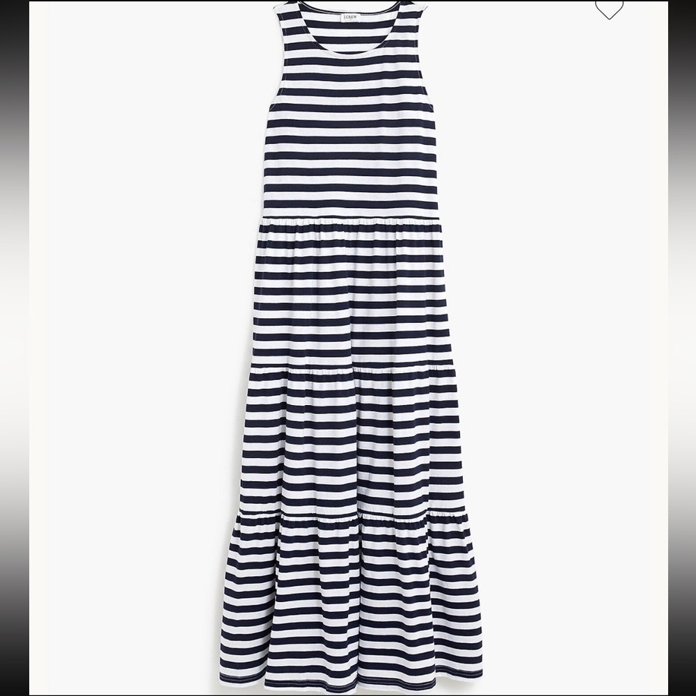 J.Crew Tiered Cotton Maxi Dress Large